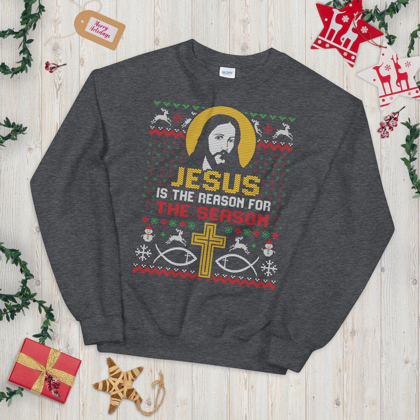 The Reason for Christmas Ugly Holiday Unisex Sweatshirt Sweatshirt – Feel-Good Design · Must-Have Style
