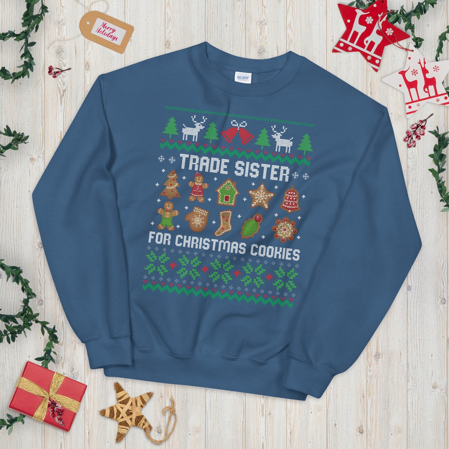 Festive Christmas Trade Sis for Xmas Cookies Unisex Sweatshirt Sweatshirt – Soft Feel · Perfect For Daily Wear