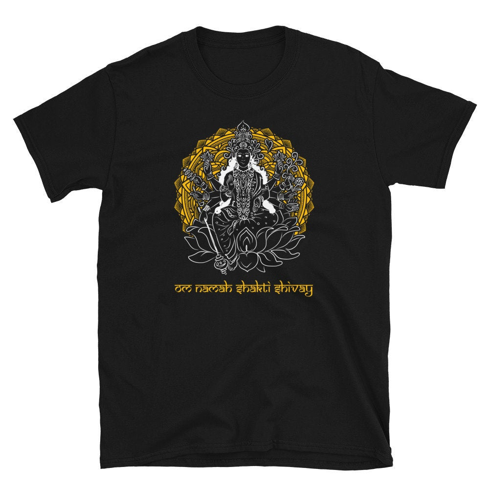 Mandala Saivas Mantra Om Namah Shakti Shivay Unisex T Shirt Graphic Tee – Bold Style · Trending Graphic Apparel