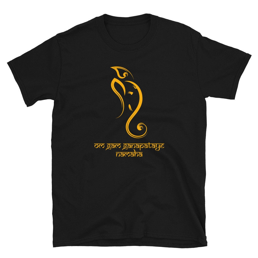 Ganesh Form Om Gam Ganapataye Namaha Unisex T Shirt Graphic Tee – Soft Feel · Must-Have Style