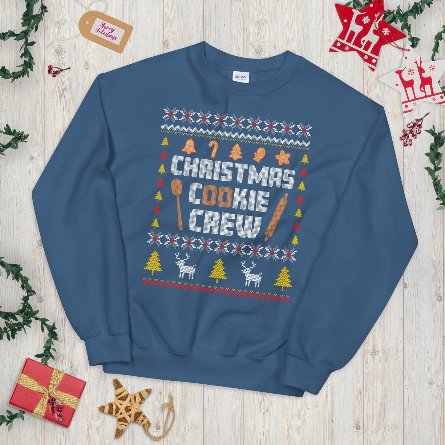 Christmas Cookie Crew Festive Unisex Sweatshirt Sweatshirt – Easygoing Wear · Must-Have Style