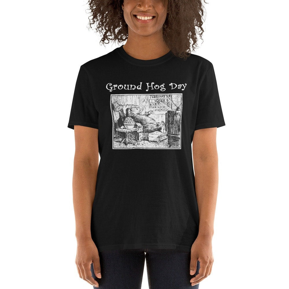 Groundhog Day National Freedom Day Lock Down Short Sleeve Unisex T Shirt Graphic Tee – Warm & Stylish · Trending Graphic Apparel