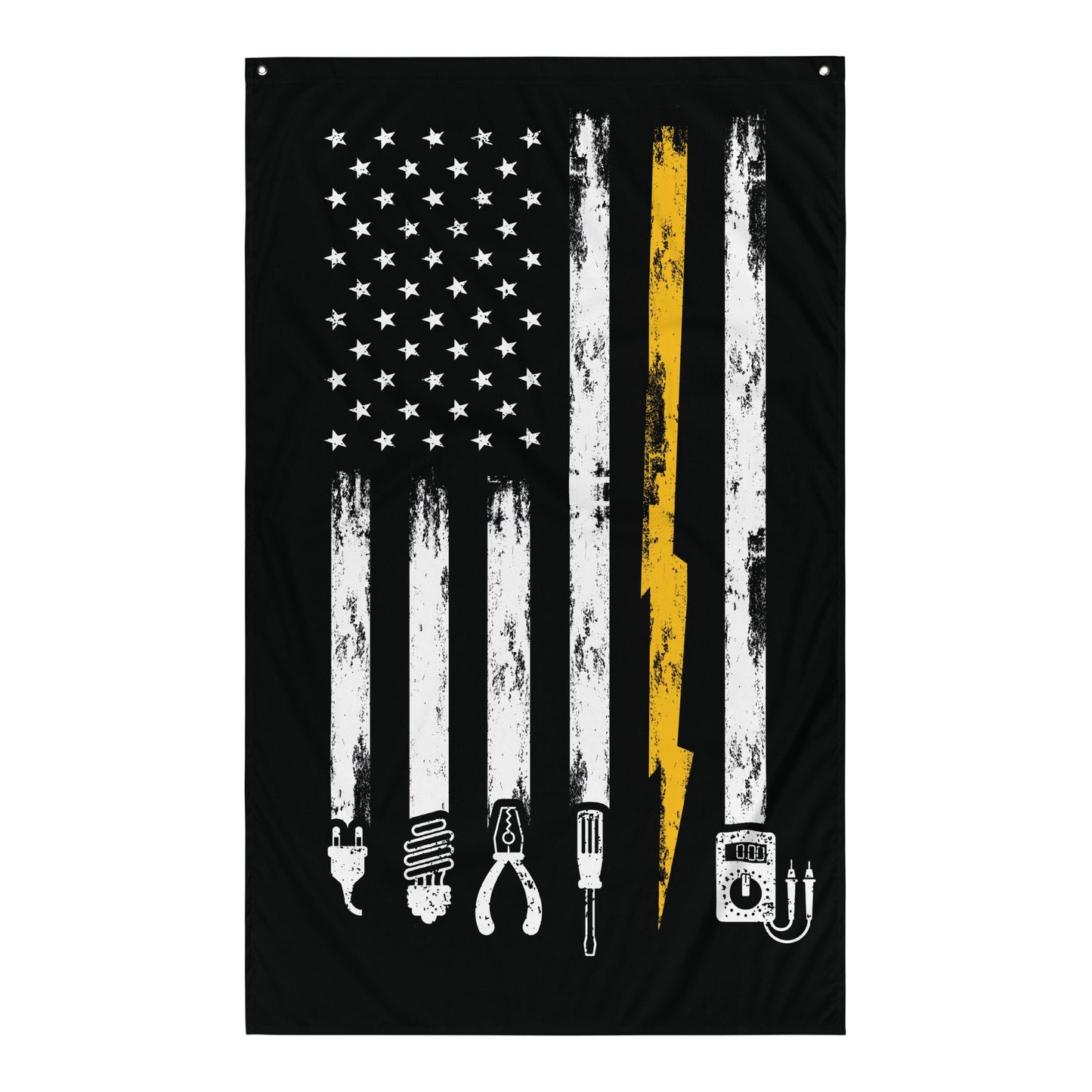Electrician US Flag with Tools Graphic Tee – Easygoing Wear · Perfect For Daily Wear