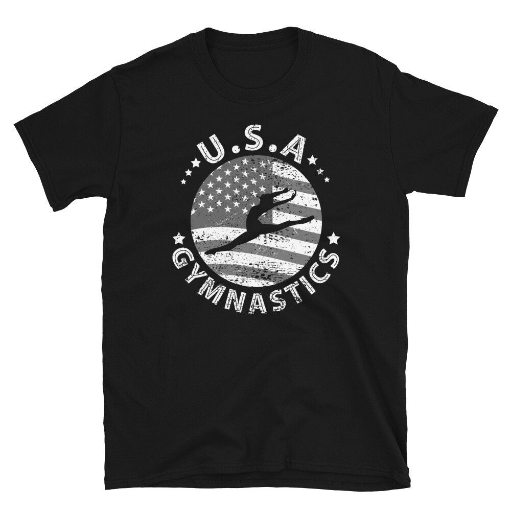 Patriotic America Gymnastics Unisex T Shirt Graphic Tee – Cozy Vibes · Trending Graphic Apparel