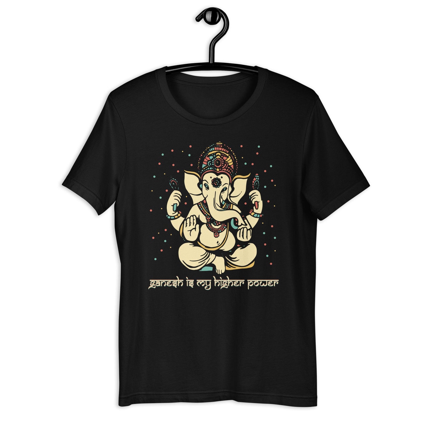 Ganesh Is My Higher Power Short sleeve unisex Ganesha t shirt S 4XL Graphic Tee – Premium Graphic · Perfect For Daily Wear