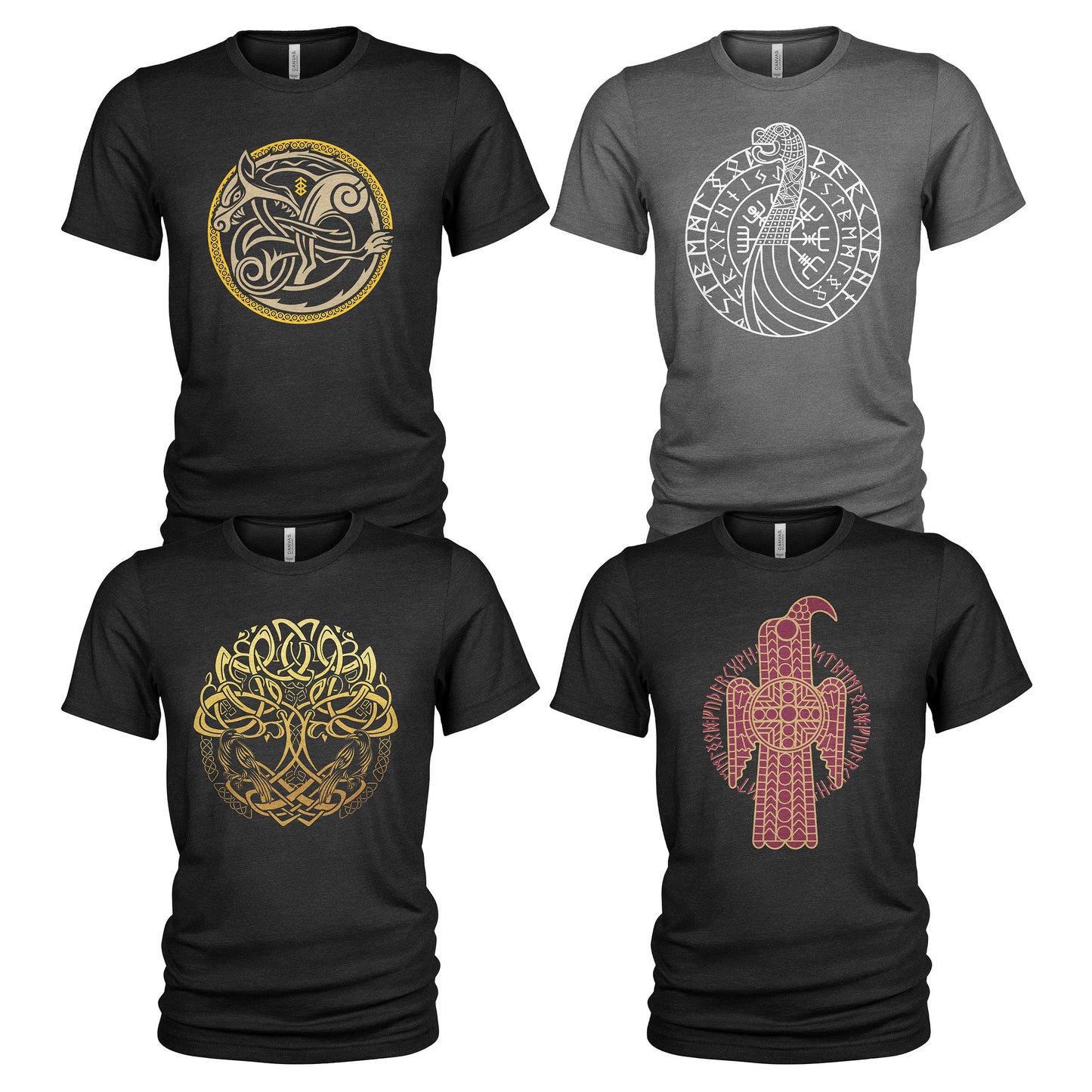 Vikings Valhalla Valkyrie Norse Mythology Men39s 4 Pack T Shirt 4097 Graphic Tee – Warm & Stylish · Perfect For Daily Wear