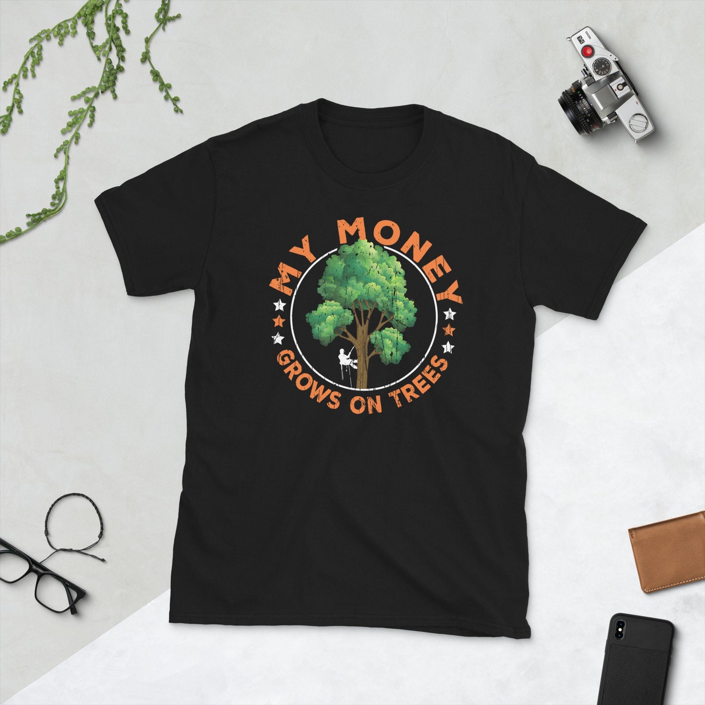 Arborist My Money Growns On Trees T Shirt Graphic Tee – Feel-Good Design · High-Quality Print