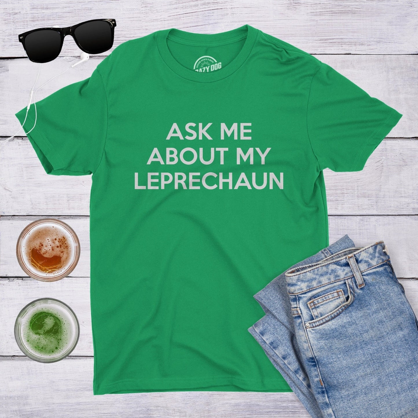 Ask Me About My Leprechaun Flip Shirt Men39s TShirt Funny Saint Patricks Day Shirt St Pattys Day Costume Disguise Irish Shirt Cool Tee Graphic Tee – Cozy Vibes · Top Pick For Any Outfit