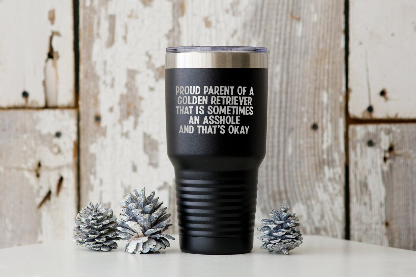 Golden Retriever Dog Mom Dad Owner Lover Tumbler Funny Appreciation Gifts Wine Lover Travel Coffee Mug Birthday Gift For Men and Women Graphic Tee – Aesthetic Look · Perfect For Daily Wear