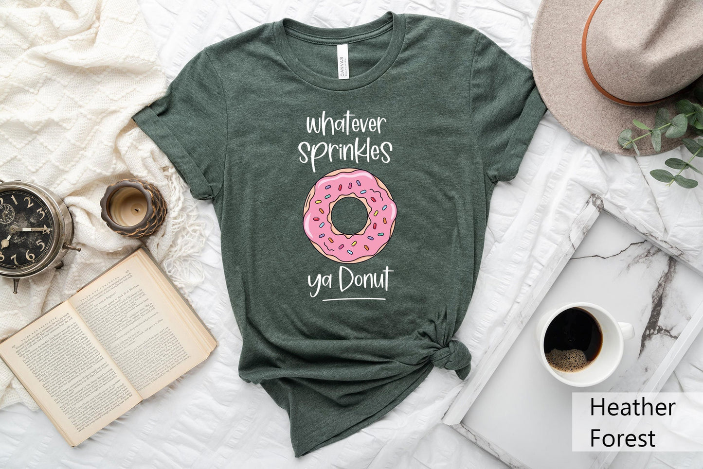 Whatever Sprinkles Your Donuts T Shirt Donut ShirtDessert ShirtFunny Food ShirtDonut Lover TeeFun Graphic TeeBest Friend Gift Graphic Tee – Warm & Stylish · Perfect For Daily Wear