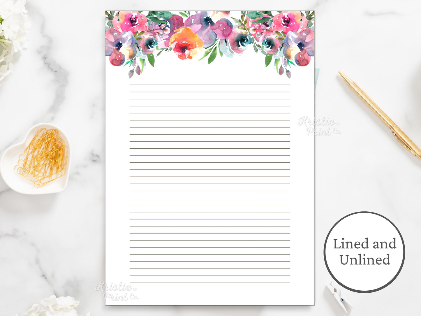Bright Floral Stationery Journal Paper Wedding Stationery Lined Note Paper Blank Writing Paper Printable Stationery Printable Paper Graphic Tee – Premium Graphic · Trending Graphic Apparel