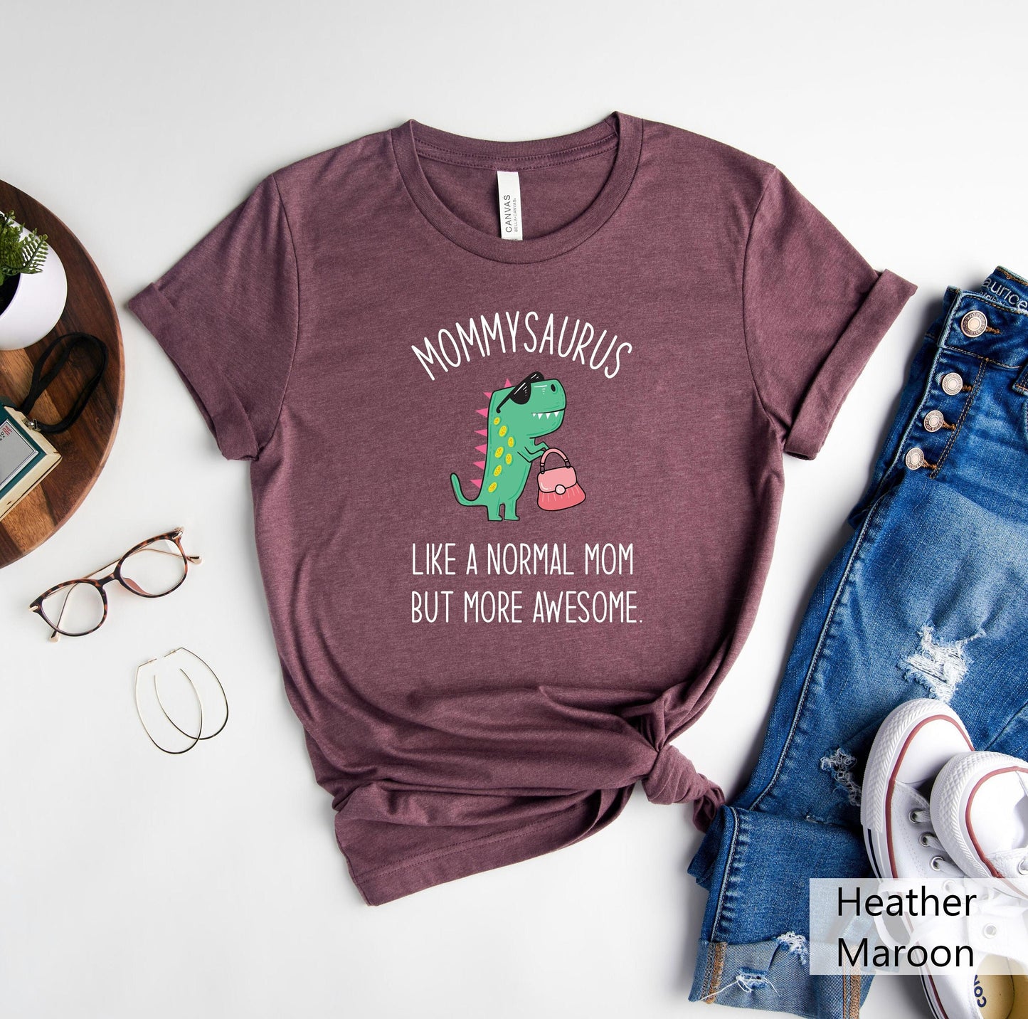 Mommy Saurus Shirt Mother39s Day Gift Funny Mom Shirts Sarcastic Shirt Like a Normal Mom but More Awesome Mom Shirt Mama Tees Dino Mom Graphic Tee – Feel-Good Design · Top Pick For Any Outfit