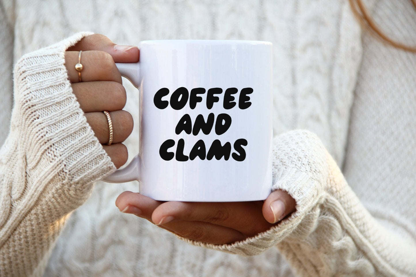 Clam Mug Funny Coffee Cup Birthday Gifts for Men and Women Graphic Tee – Cozy Vibes · High-Quality Print