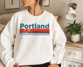 Portland Oregon Sweatshirt Retro Bike Unisex Adult Crewneck Portland Sweatshirt Personalization Available Sweatshirt – Aesthetic Look · Great Gift For Fans