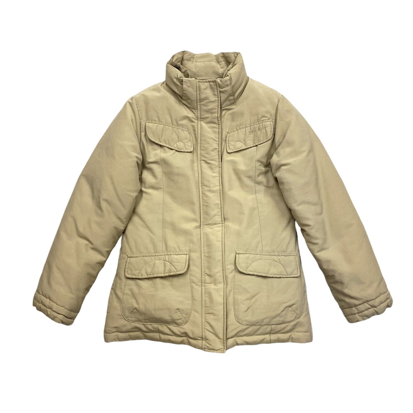 Woolrich Womens Cotton Nylon Short Padded Down Jacket Vintage Designer Beige Graphic Tee – Premium Graphic · Great Gift For Fans