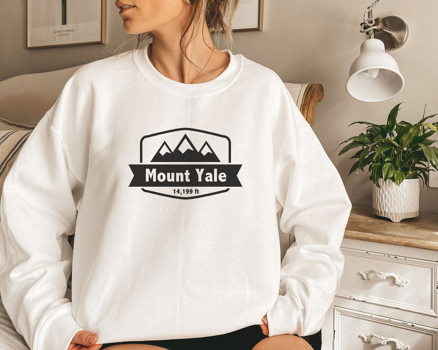 Mount Yale Sweatshirt Unisex 14er Mount Yale Sweatshirt Personalization Available Sweatshirt – Soft Feel · Great Gift For Fans