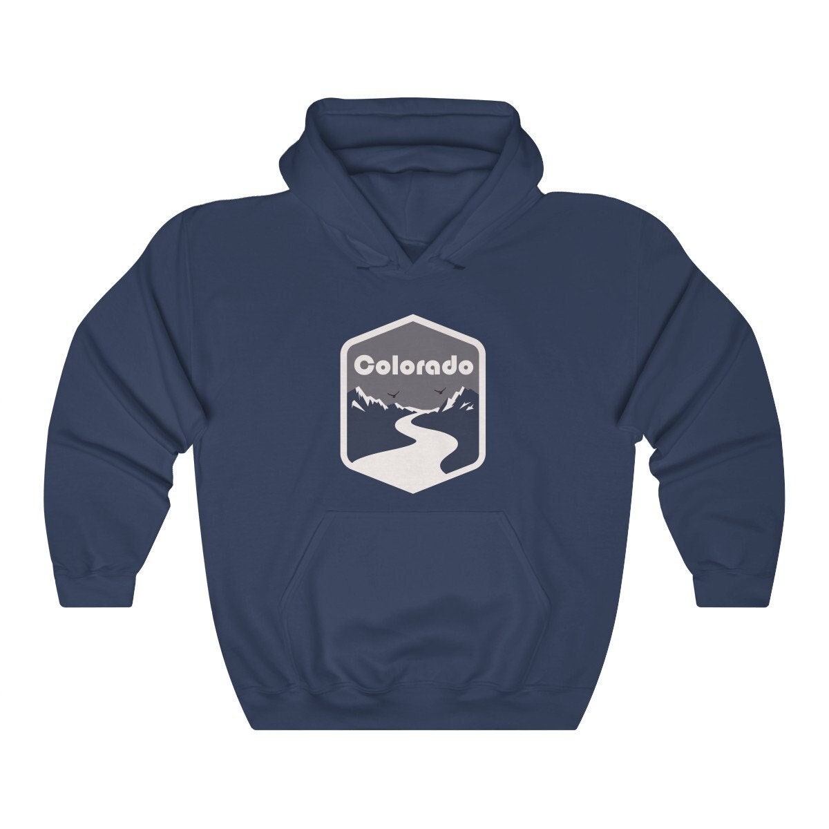 Colorado Hoodie Unisex Mountain Road Colorado Sweatshirt Personalization Available Hoodie – Bold Style · Must-Have Style