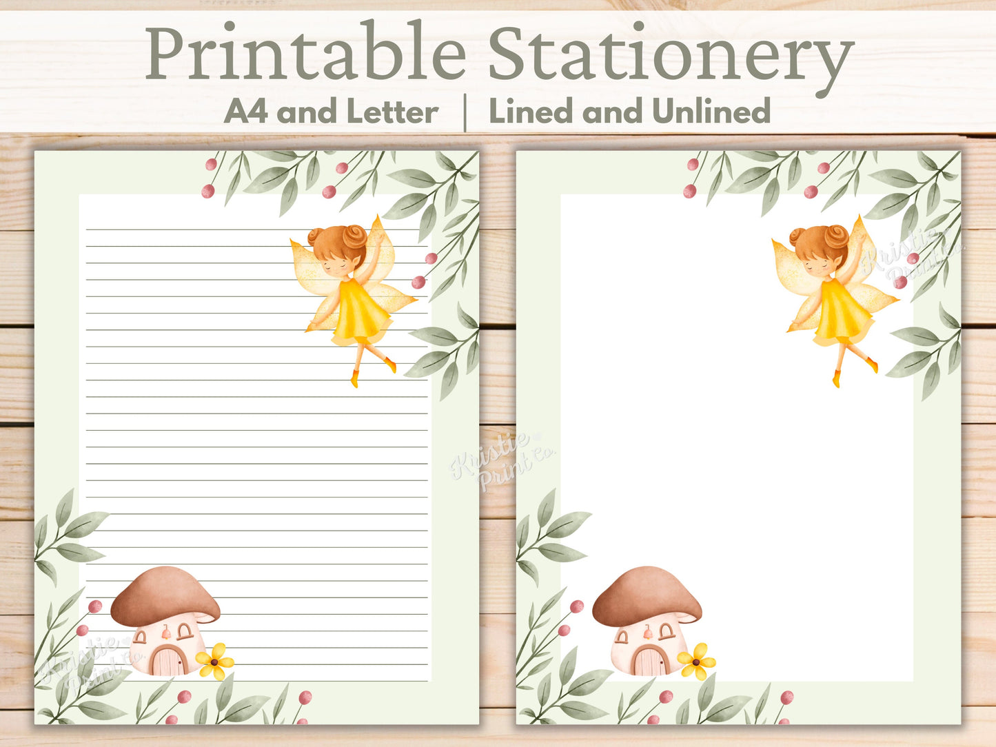 Fairy Stationery Fairytale Writing Paper Forest Stationery Fantasy Stationery Lined Paper Printable Stationery Journal Paper Penpal Graphic Tee – Fan Favorite · Trending Graphic Apparel