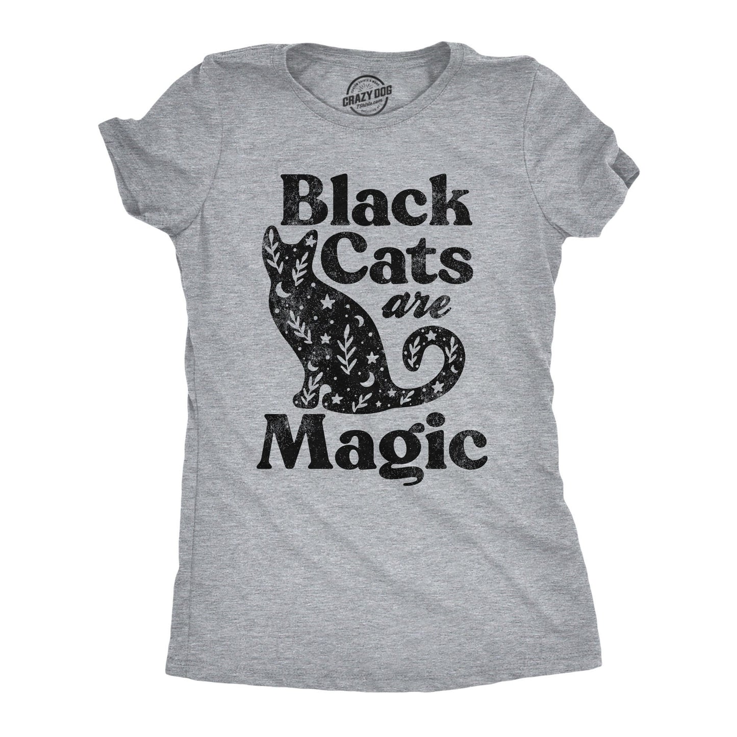 Black Cats Are Magic Cat Shirts Witch Shirt Spooky Cat Lady Black Cat Shirts Black Cat Witch Shirt Vintage Tee Halloween Shirts Graphic Tee – Bold Style · Perfect For Daily Wear
