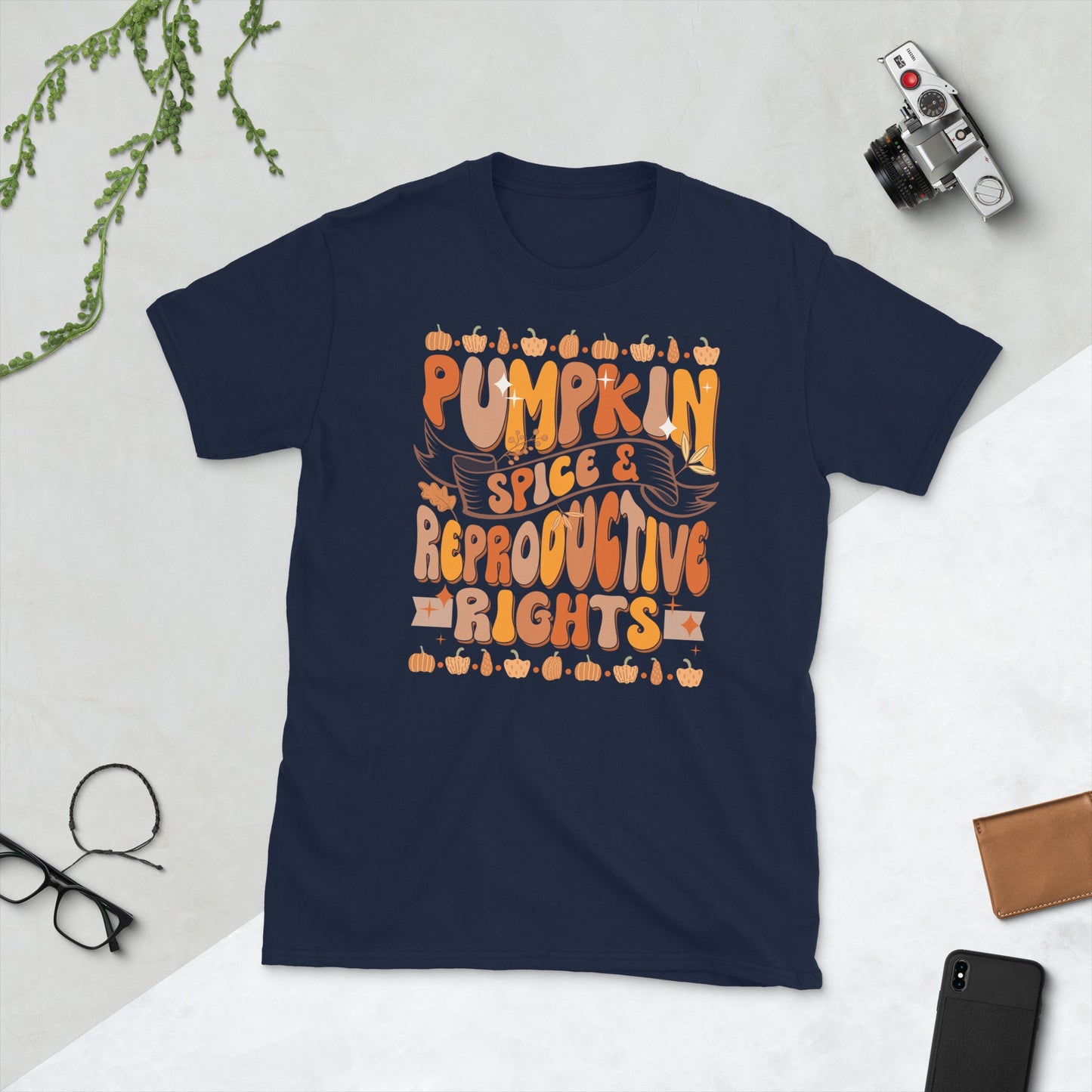 Pumpkin Spice and Reproductive Rights Shirt Graphic Tee – Soft Feel · Top Pick For Any Outfit