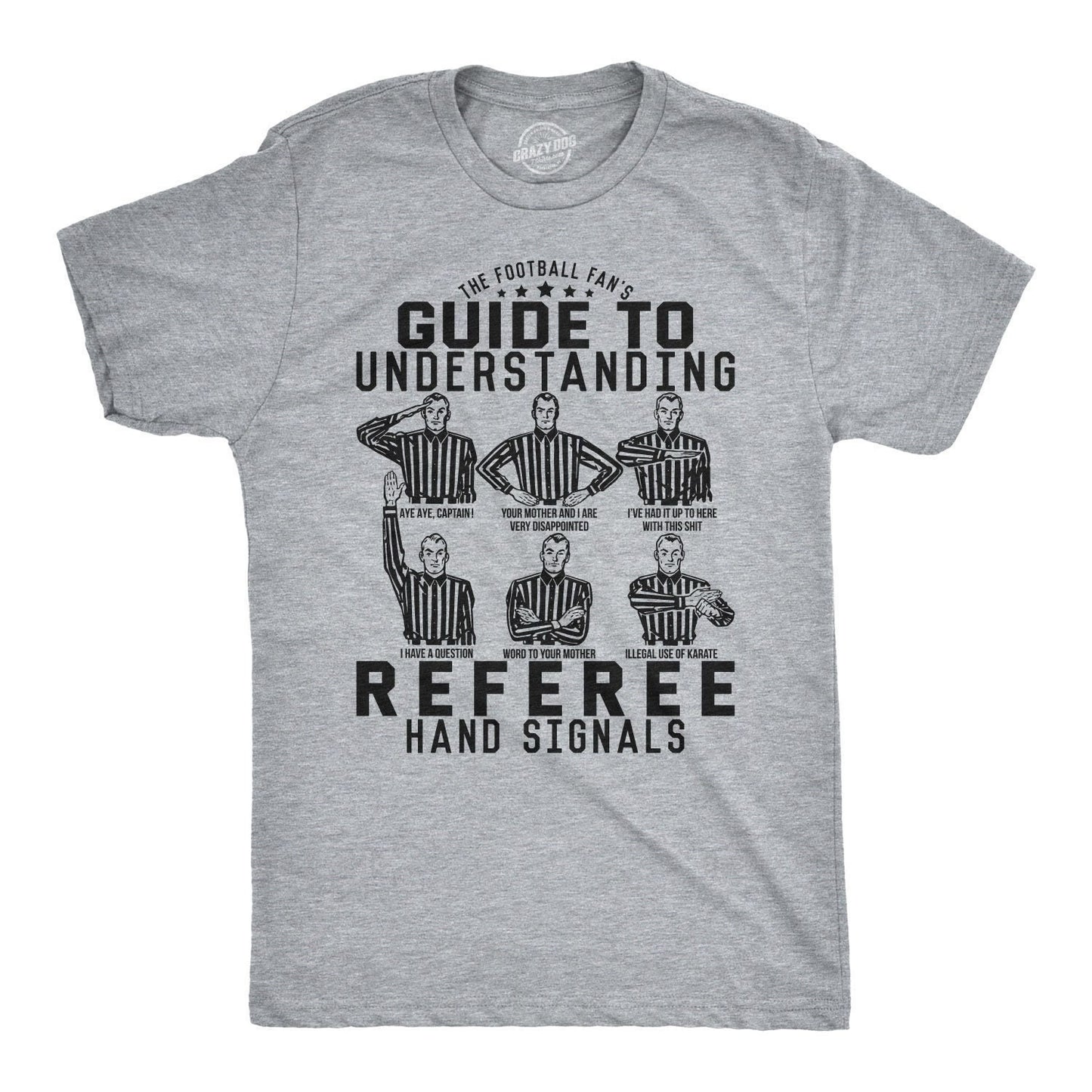 Sarcastic Football Shirt Football Lovers Gifts Funny Football Tee Sunday Funday Shirt Referee Hand Signals Funny Football Shirts Graphic Tee – Cozy Vibes · Must-Have Style