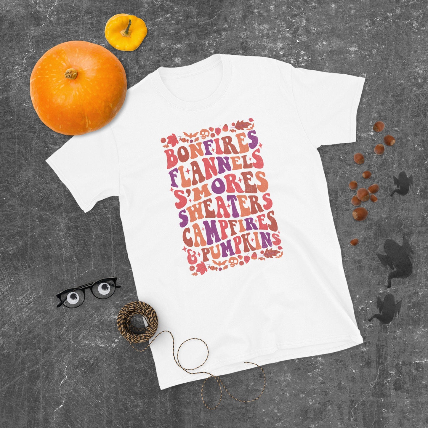 Favorite Season Shirt Campfires and Pumpkins Tis The Season Halloween Gift Idea Graphic Tee – Premium Graphic · Trending Graphic Apparel