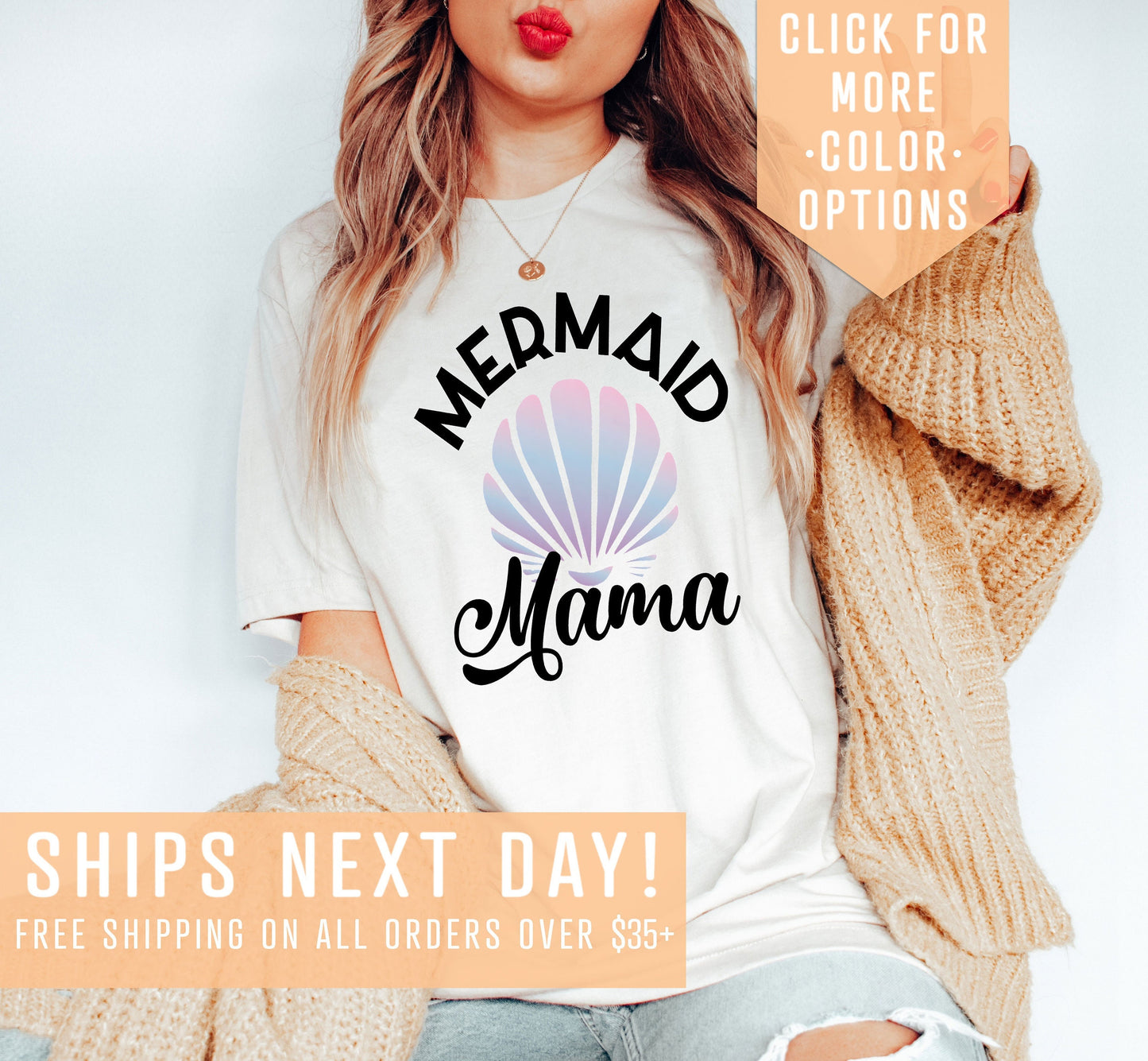 Mermaid Mama Shirt Gift For First Mothers Day Mermaid Themed Party Shirt Mothers Day Gift TeeMermaid Mom ClothingUnder The Sea Party Tee Graphic Tee – Soft Feel · Great Gift For Fans