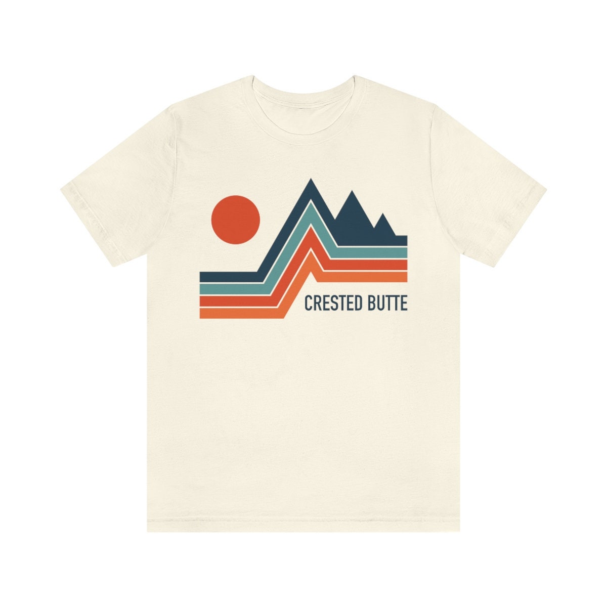 Crested Butte Colorado TShirt Retro Mountain Unisex Crested Butte Shirt Personalization Available Graphic Tee – Soft Feel · Must-Have Style