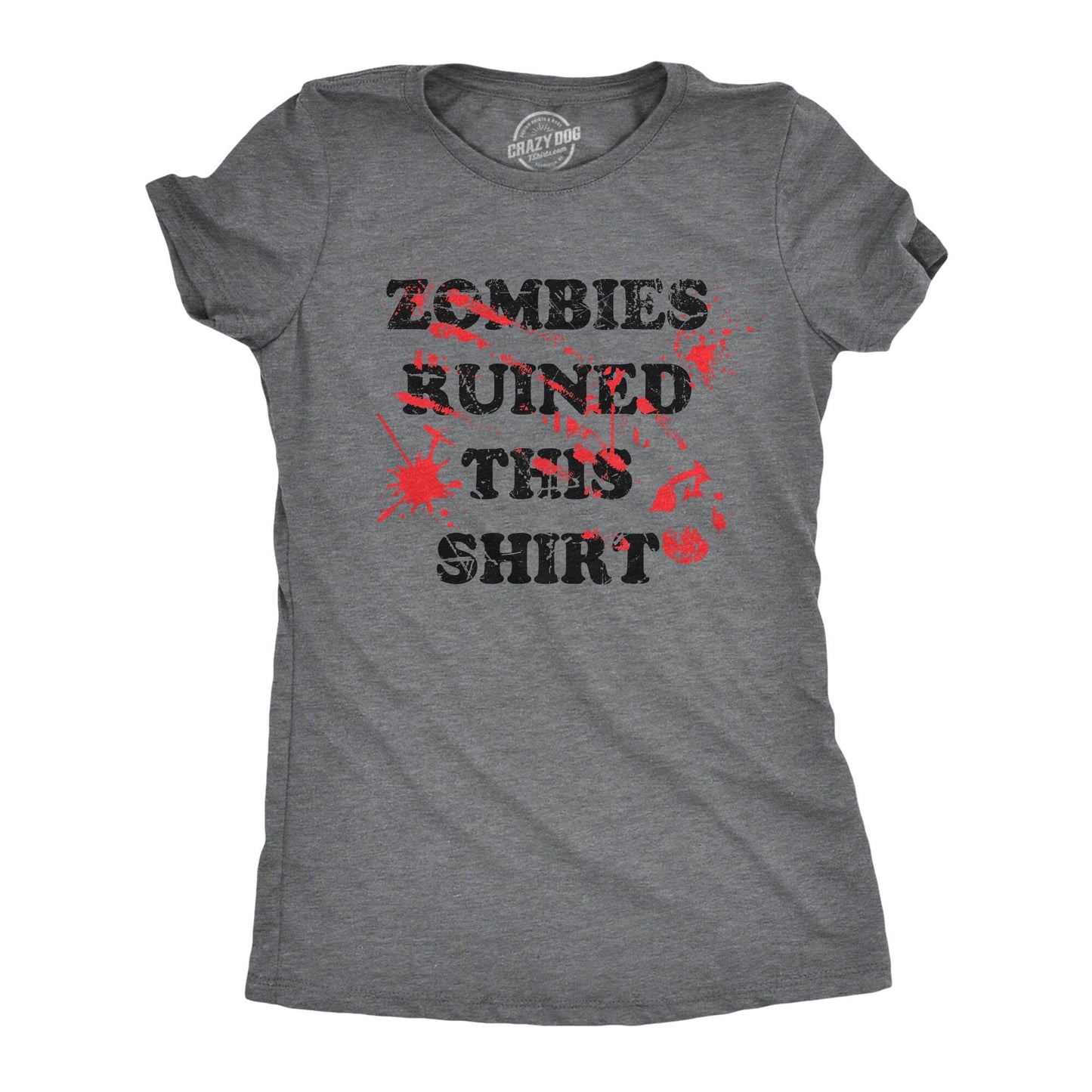 Black Zombie Shirt Women Zombies Ruined This Shirt We Want Your Brains Zombie Apocalypse Shirt Halloween Undead Shirt Halloween Shirts Graphic Tee – Bold Style · Top Pick For Any Outfit