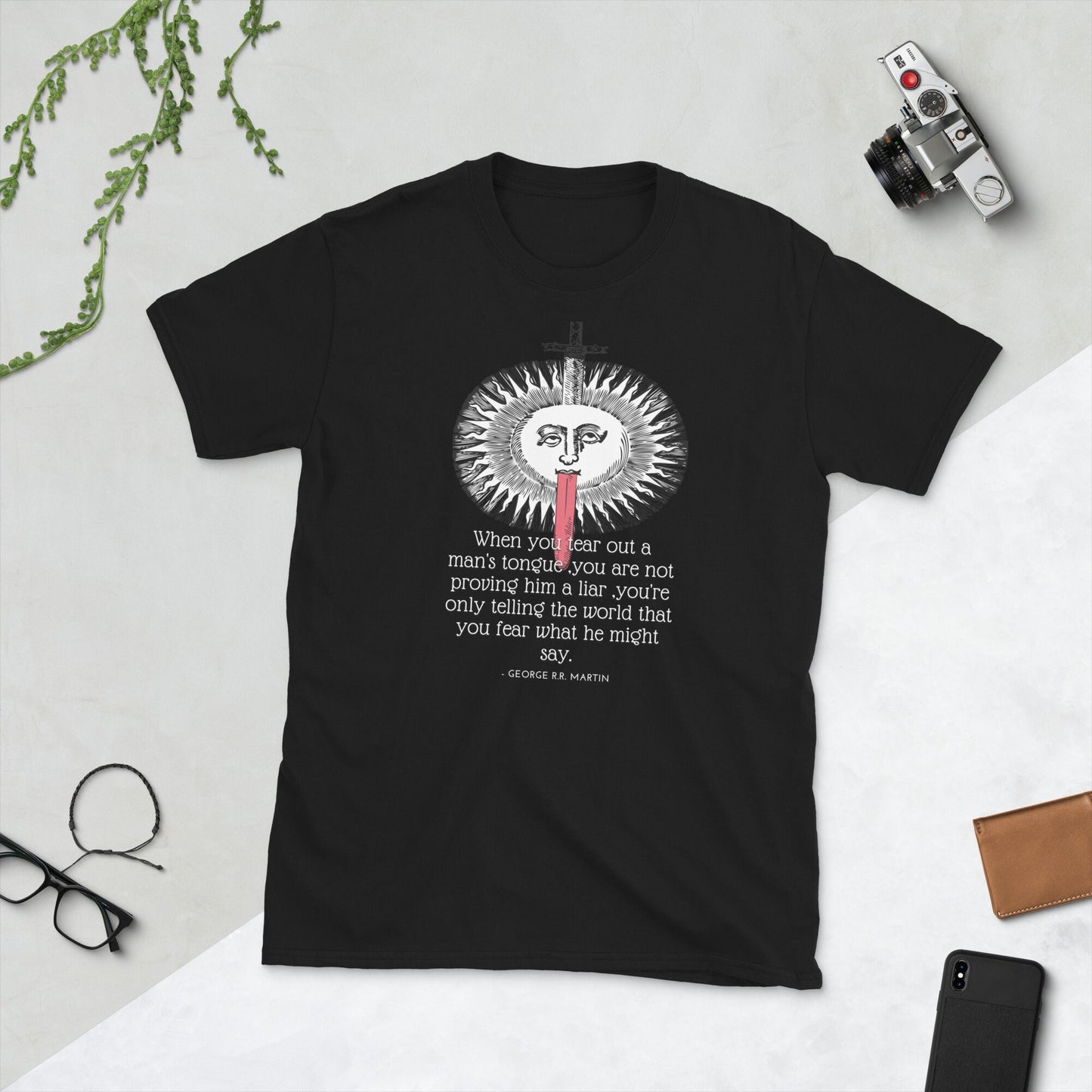 Freespeech Shirt When You Tear Out A Man39s Tongue Shirt Free Speech T ShirtShort Sleeve Unisex T Shirt Graphic Tee – Feel-Good Design · High-Quality Print
