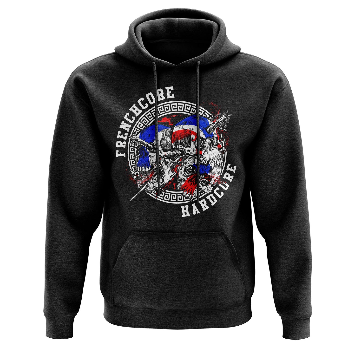Frenchcore Bonez Skulls Hard Gabber Techno Hoodie 4638 Hoodie – Premium Graphic · Trending Graphic Apparel