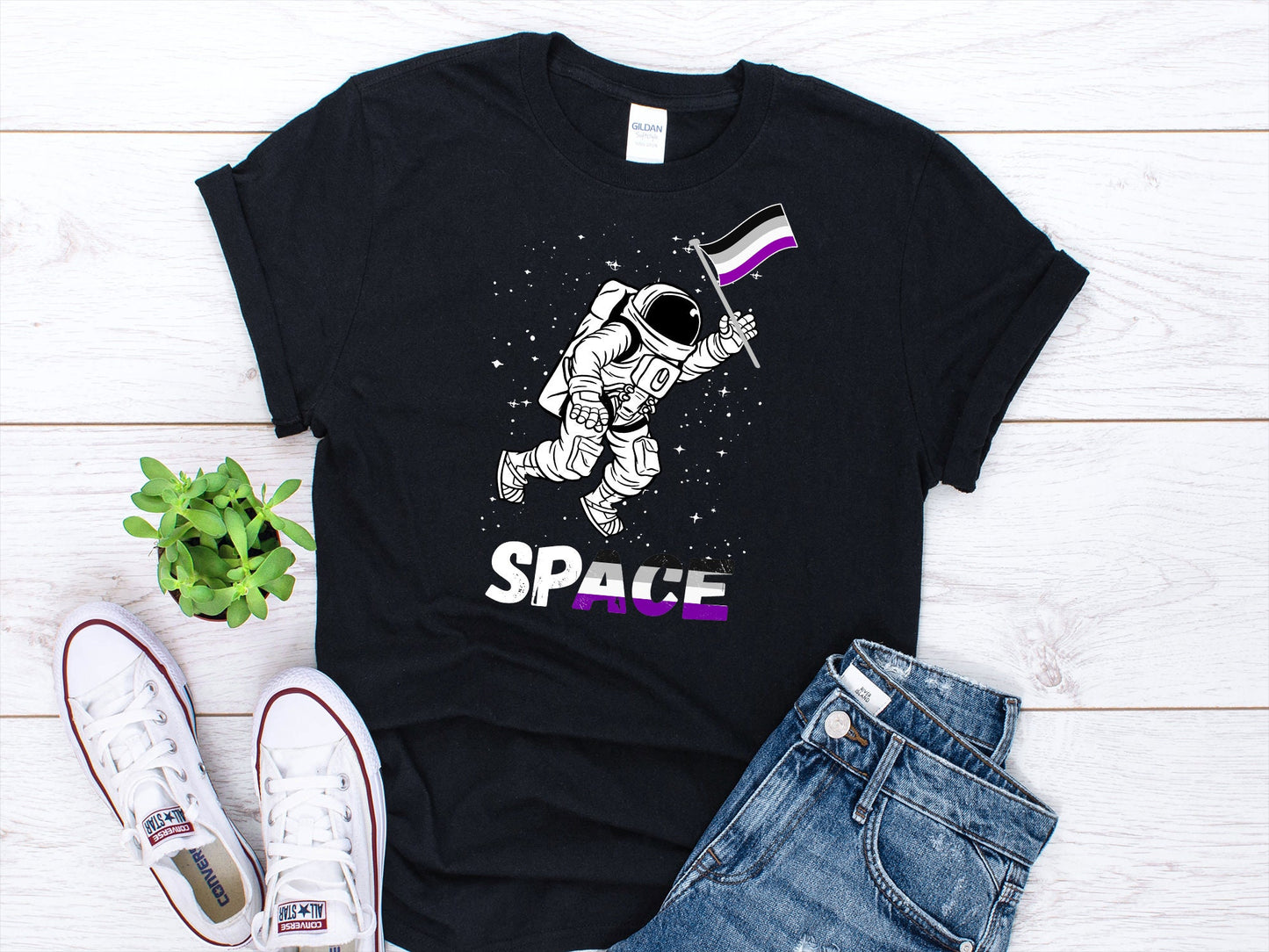 Space Astronaut Asexual Flag Shirt Asexual Pride Shirt Gift For Ace Asexual Gift Asexuality Shirt Asexual Shirt Gender Neutral Pride Graphic Tee – Feel-Good Design · Must-Have Style