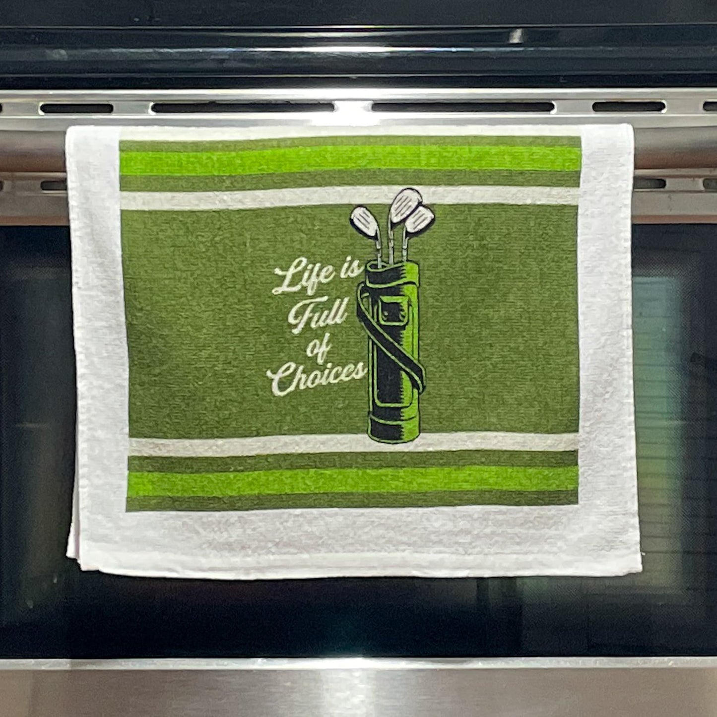 Life39s Full Of Choices Tea Towels Funny Hand Towels Housewarming Gift Christmas Gift Hostess Gift Funny Towels Golf Towels Golf Bag Tote Bag – Fan Favorite · Perfect For Daily Wear