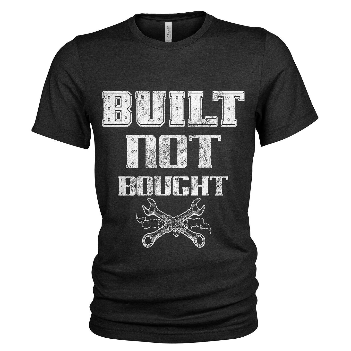 Car Mechanics Built Not Bought Grunge T Shirt Graphic Tee – Bold Style · High-Quality Print