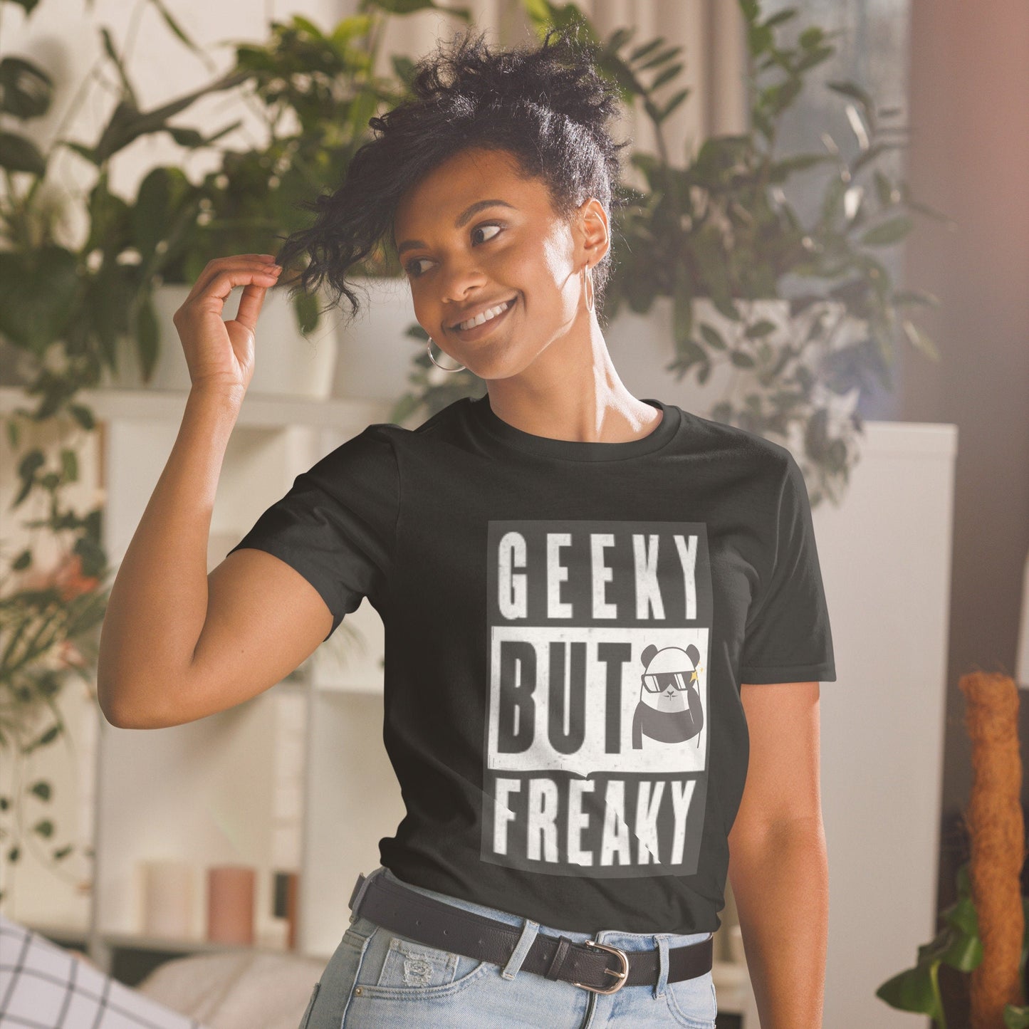 Geeky But Freaky Short Sleeve Unisex T Shirt Graphic Tee – Fan Favorite · Must-Have Style