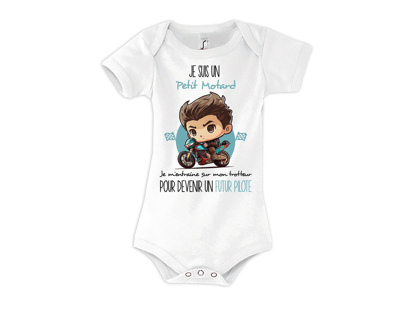 Body Bb Petit Motard Vtement bb Moto pilote humour mignon sans manche pour garon Graphic Tee – Warm & Stylish · Trending Graphic Apparel
