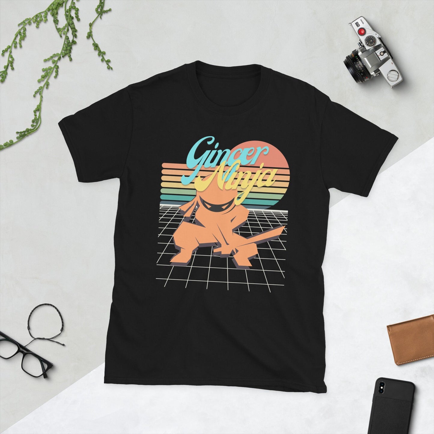 Ginger Ninja Short Sleeve Unisex T Shirt Graphic Tee – Everyday Comfort · Trending Graphic Apparel