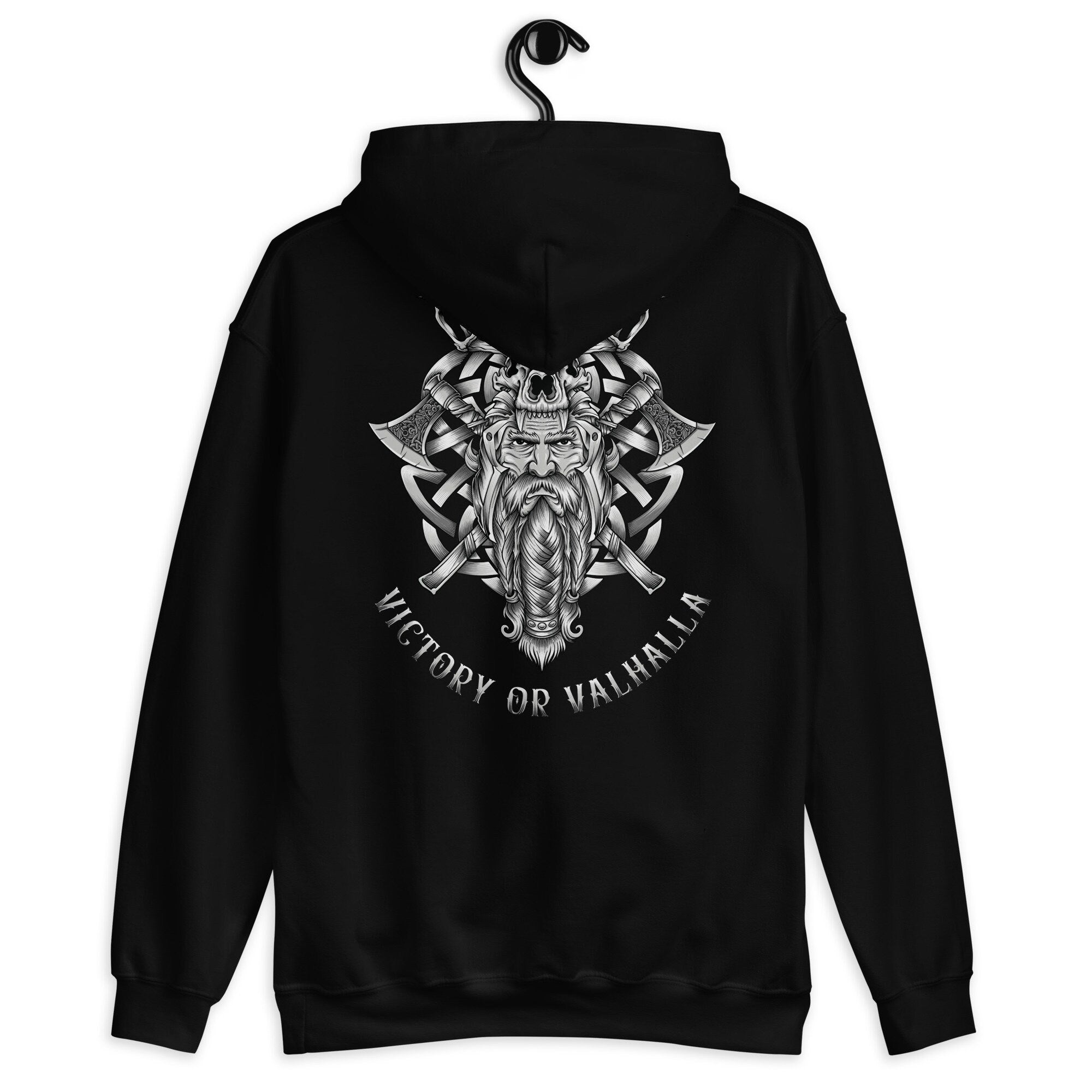 Viking Hoodie Celtic Knot Sweater Viking Helmet Without Horns Viking Apparel Hoodie – Easygoing Wear · Perfect For Daily Wear
