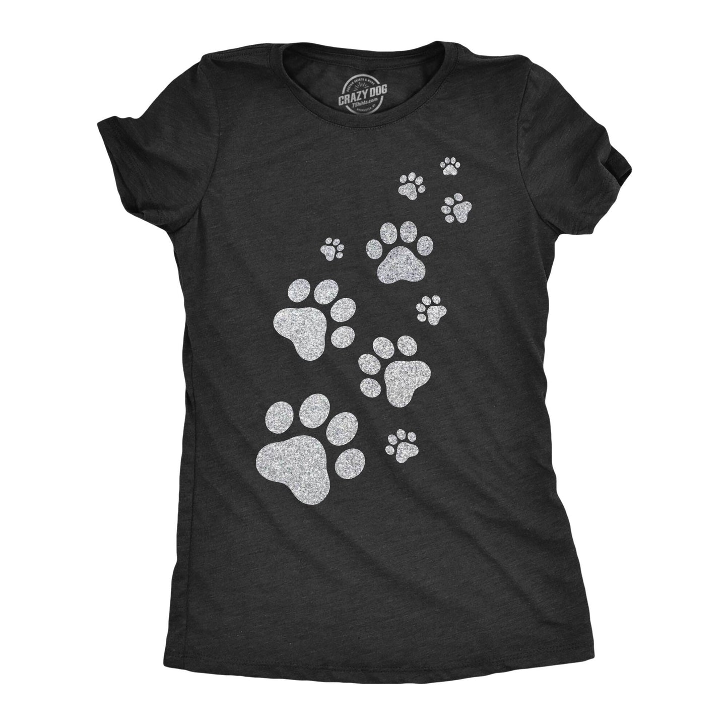 Silver Glitter CAT Paw Shirt Love Cat Shirt Paw Print Shirt Cat Paw Shirt Cat Shirt Cat Owners Gifts Funny Cat Shirt Glitter Shirts Graphic Tee – Premium Graphic · Perfect For Daily Wear