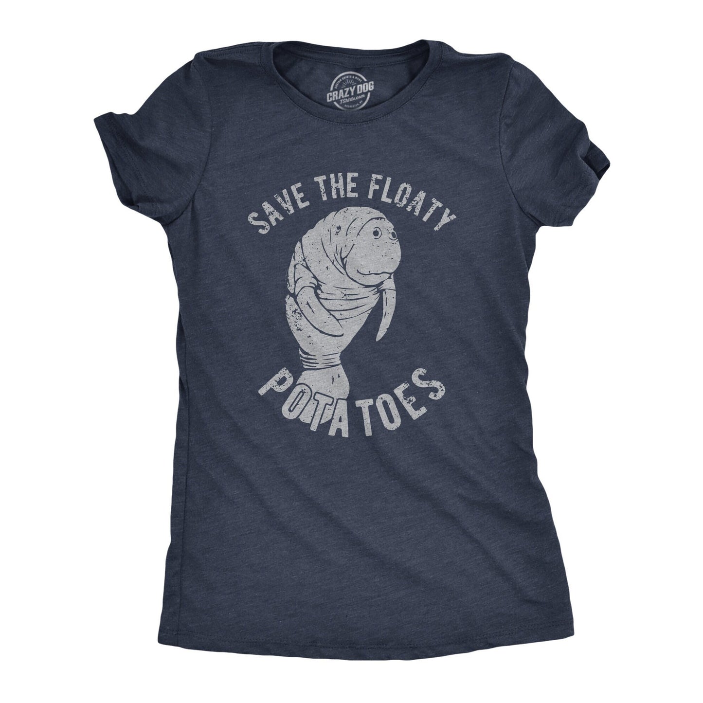 Save The Floaty Potatoes Save The Manatees Environment Activist Shirts Earth Shirts Earth Day Climate Change Shirts Earth Lover Graphic Tee – Premium Graphic · Must-Have Style