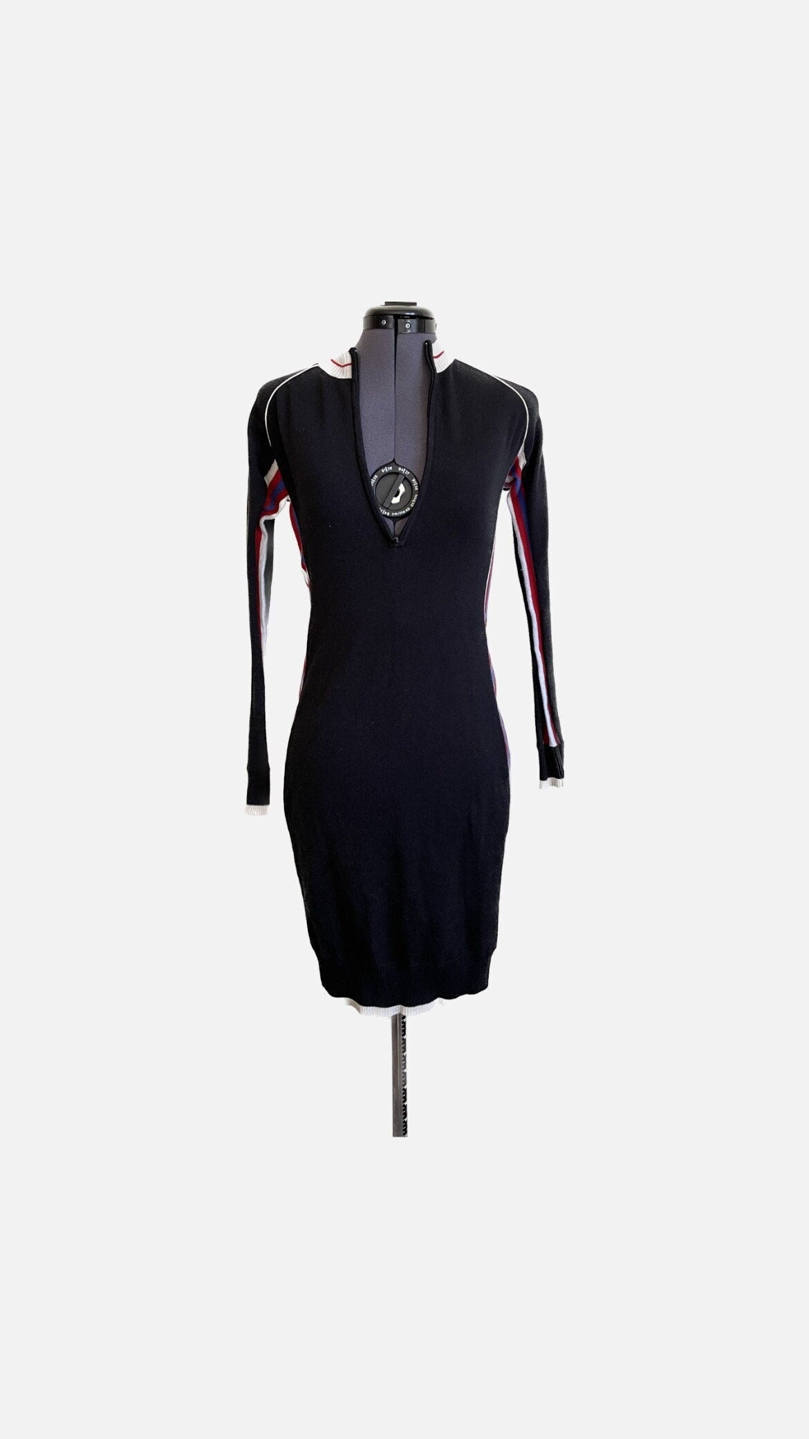 Vintage Y2K Moda International Black Fitted Sporty Dress 200039s Half Zip Dress XS Graphic Tee – Warm & Stylish · Top Pick For Any Outfit