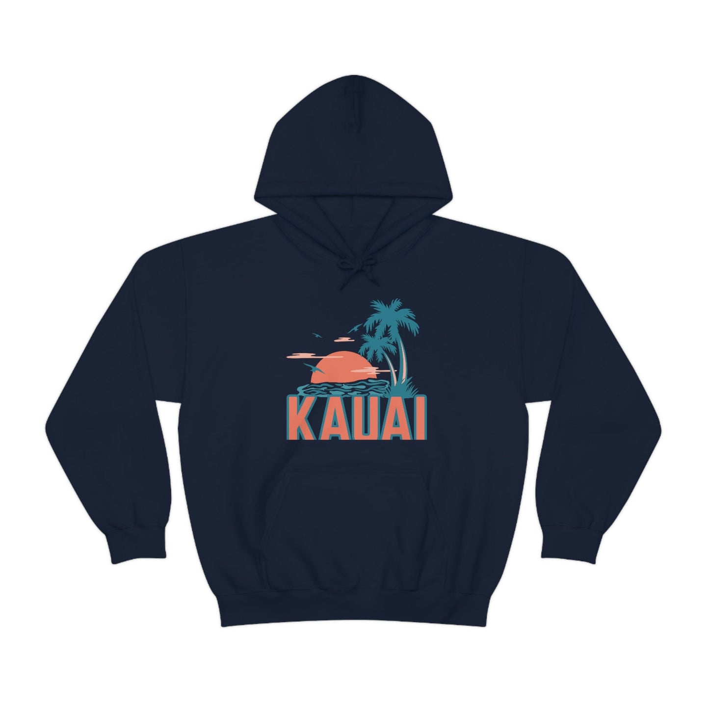 Kauai Hawaii Hoodie Retro Palm Tree Unisex Kauai Hoodie Sweatshirt Personalization Available Hoodie – Everyday Comfort · Perfect For Daily Wear