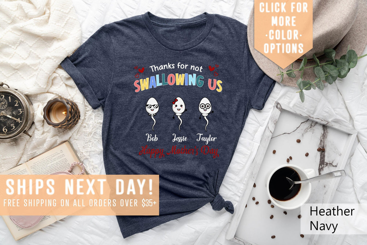 Custom Thanks For Not Swallowing Us ShirtFunny Father39s Day GiftCustom Name T ShirtPersonalized Icon TeeSarcastic Dad TeeCool Dad Shirt Graphic Tee – Everyday Comfort · Great Gift For Fans