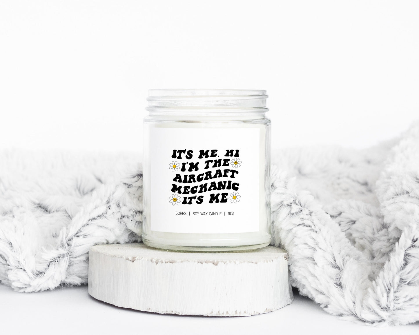 Aircraft mechanic Graduation Gifts Funny Candle Housewarming Soy Wax Scented Decor Graphic Tee – Easygoing Wear · High-Quality Print