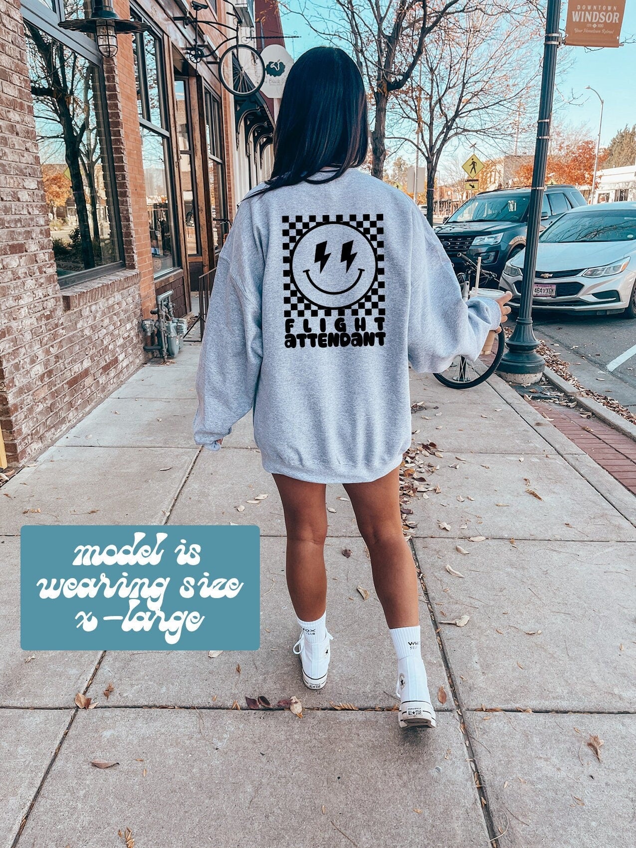 Flight attendant Graduation BACK PRINT Sweatshirt Gifts Funny Sweater Shirt Jumper Men Women Him Her Sweatshirt – Soft Feel · Must-Have Style