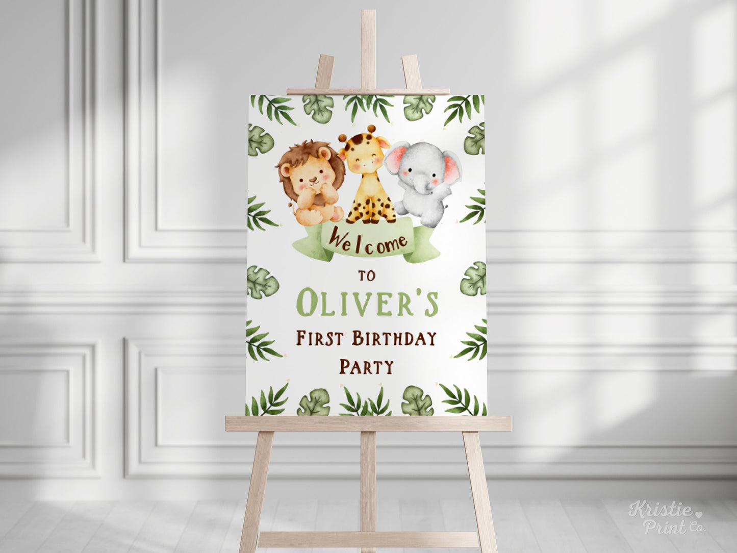 Editable Safari Birthday Sign Jungle Birthday Decorations Birthday Sign Kids Welcome Sign for Birthday First Birthday Sign Boy Girl SAF1 Graphic Tee – Bold Style · Perfect For Daily Wear