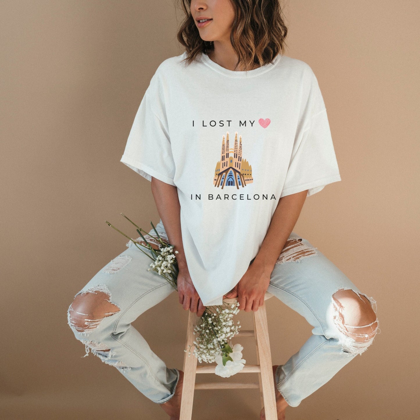 I lost my heart in Barcelona Shirt Sagrada Familia Spain Travel Tee Barcelona T Shirt Unisex Shirt I love Barcelona Graphic Tee – Fan Favorite · Great Gift For Fans