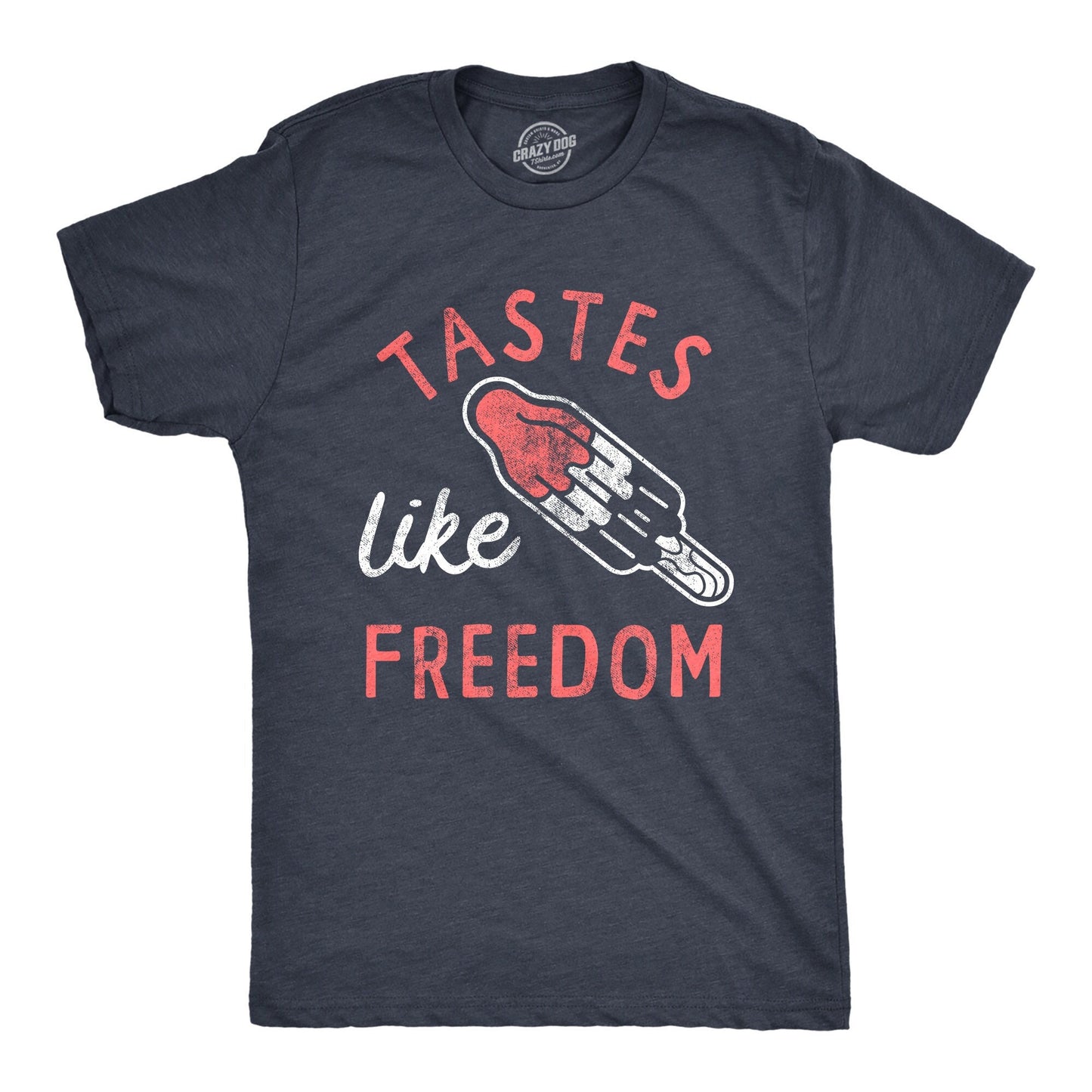 Tastes Like Freedom Rocket Popsicle Popsicle 4th of July Summer BBQ Shirt Fathers Day Gift Inappropriate Shirts Freedom Shirts Graphic Tee – Soft Feel · Great Gift For Fans
