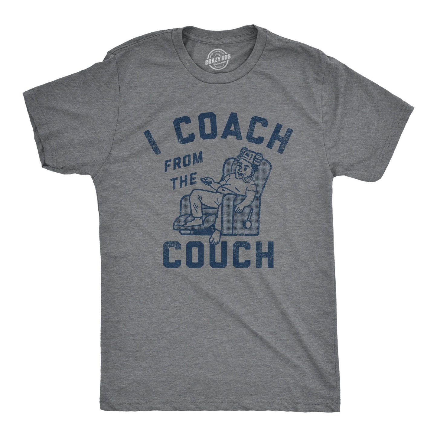 Sarcastic Shirt Football Lovers Gifts Funny Sports Tee Funny Football Shirts I Coach From The Couch Arm Chair Quarterback Sports Shirt Graphic Tee – Aesthetic Look · High-Quality Print