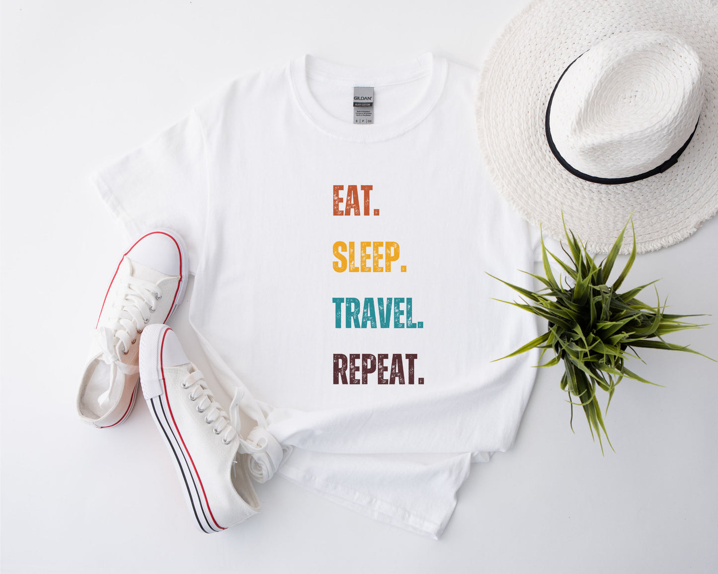 Eat Sleep Travel Repeat T Shirt for Adventurers and Travel Enthusiasts Vacation Inspired Tee Travel Gift Idea Free Spirited Shirt Graphic Tee – Warm & Stylish · Trending Graphic Apparel